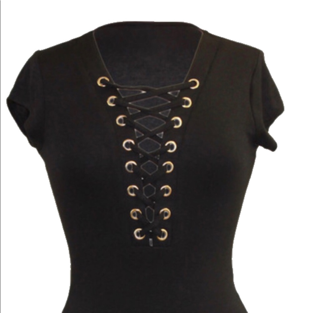 Laceup bodysuit